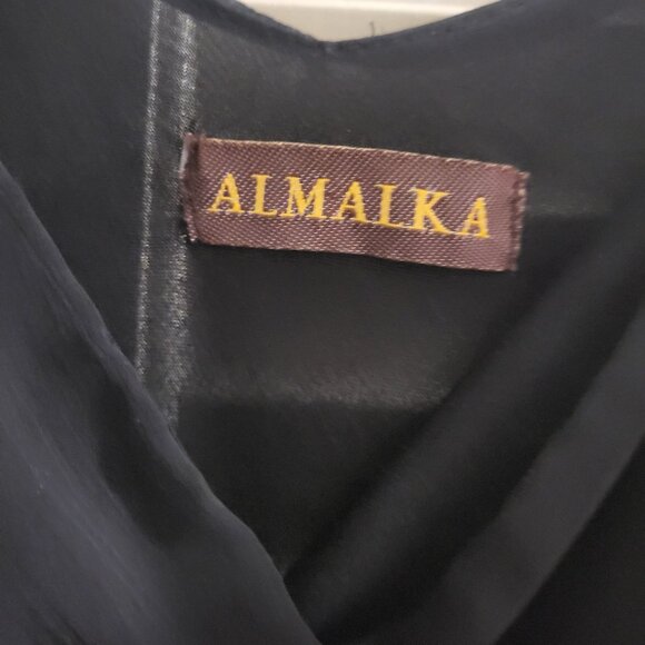 Black Bow Layered Mini Dress XS - Picture 4 of 4